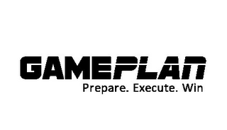 GAMEPLAN PREPARE. EXECUTE. WIN logo