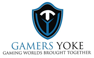 GAMERS YOKE GAMING WORLDS BROUGHT TOGETHER logo