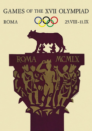GAMES OF THE XVII OLYMPIAD ROMA 25.VIII-11.IX ROMA MCMLX logo