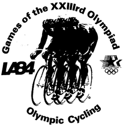 GAMES OF THE XXIIIRD OLYMPIAD LA84 OLYMPIC CYCLING logo