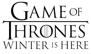 GAMES OF THRONES WINTER IS HERE logo