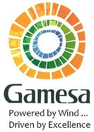 GAMESA POWERED BY WIND... DRIVEN BY EXCELLENCE logo