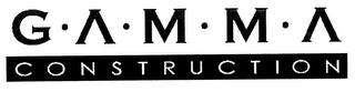 G·A·M·M·A CONSTRUCTION logo