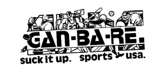 GAN-BA-RE. SUCK IT UP. SPORTS USA. logo
