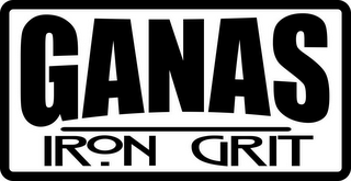 GANAS IRON GRIT logo