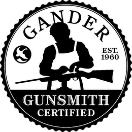 GANDER GUNSMITH CERTIFIED EST. 1960 logo