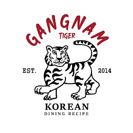 GANGNAM TIGER EST. 2014 KOREAN DINING RECIPE logo