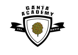 GANJA ACADEMY; EST. MMXIV logo