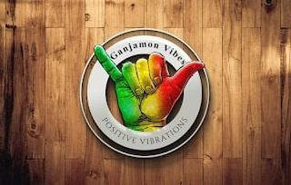 GANJAMON VIBES POSITIVE VIBRATIONS logo