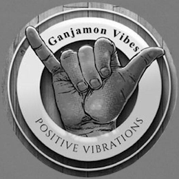 GANJAMON VIBES POSITIVE VIBRATIONS logo