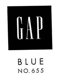 GAP BLUE NO. 655 logo