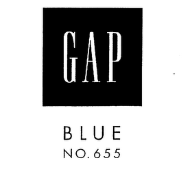 GAP BLUE NO. 655 logo