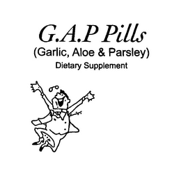 G.A.P PILLS (GARLIC, ALOE & PARSLEY) DIETARY SUPPLEMENT logo