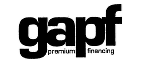 GAPF PREMIUM FINANCING logo