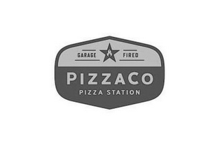 GARAGE FIRED PIZZACO PIZZA STATION logo