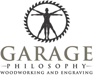 GARAGE -PHILOSOPHY- WOODWORKING AND ENGRAVING logo