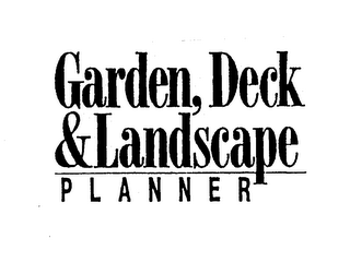 GARDEN, DECK & LANDSCAPE PLANNER logo