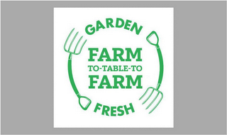 GARDEN FARM TO-TABLE-TO FARM FRESH logo