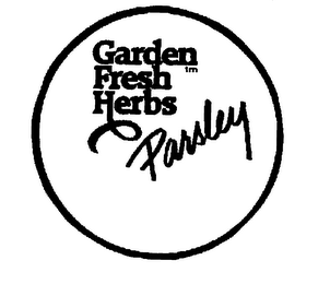 GARDEN FRESH HERBS PARSLEY logo