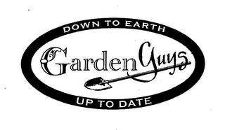 GARDEN GUYS DOWN TO EARTH UP TO DATE logo