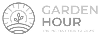 GARDEN HOUR THE PERFECT TIME TO GROW logo