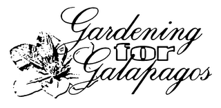 GARDENING FOR GALAPAGOS logo