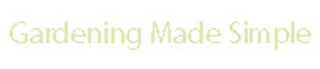 GARDENING MADE SIMPLE logo