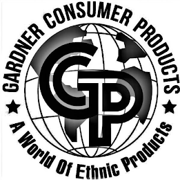 GARDNER CONSUMER PRODUCTS GCP A WORLD OF ETHNIC PRODUCTS logo