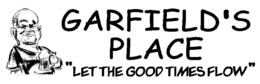 GARFIELD'S PLACE "LET THE GOOD TIMES FLOW" logo