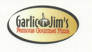 GARLIC JIM'S FAMOUS GOURMET PIZZA logo