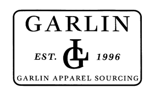 GARLIN GARLIN APPAREL SOURCING GL EST. 1996 logo