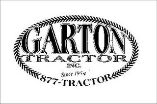 GARTON TRACTOR, INC. SINCE 1954 877-TRACTOR logo