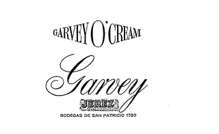 GARVEY O'CREAM GARVEY JEREZ BODEGAS DE SAN PATRICIO 1780 logo