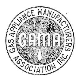 GAS APPLIANCE MANUFACTURERS ASSOCIATION INC. GAMA logo