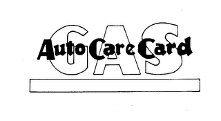 GAS AUTO CARE CARD