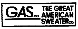 GAS CO THE GREAT AMERICAN SWEATER CO. logo