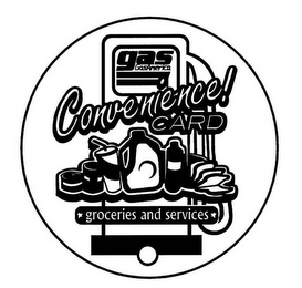 GAS GASAMERICA CONVENIENCE! CARD GROCERIES AND SERVICES logo