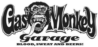 GAS MONKEY GARAGE BLOOD, SWEAT AND BEERS! logo