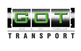 GAS & OIL TUBULAR G O T TRANSPORT logo