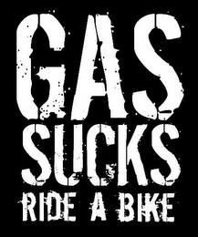 GAS SUCKS RIDE A BIKE logo
