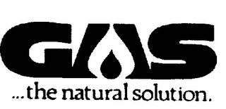 GAS THE NATURAL SOLUTION logo