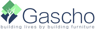 GASCHO BUILDING LIVES BY BUILDING FURNITURE logo
