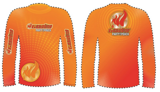 GASOLINA PARTY IN A POUCH GASOLINADRINK.COM logo