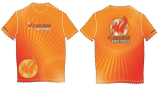GASOLINA PARTY IN A POUCH GASOLINADRINK.COM logo