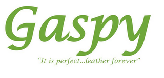 GASPY "IT IS PERFECT...LEATHER FOREVER" logo