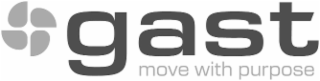 GAST MOVE WITH PURPOSE logo