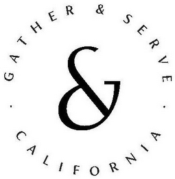 & GATHER & SERVE CALIFORNIA logo