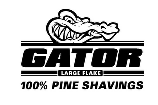 GATOR LARGE FLAKE 100% PINE SHAVINGS logo
