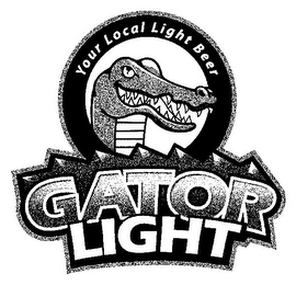 GATOR LIGHT YOUR LOCAL LIGHT BEER logo