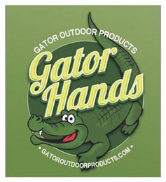 GATOR OUTDOOR PRODUCTS GATOR HANDS GATOROUTDOORPRODUCTS.COM logo